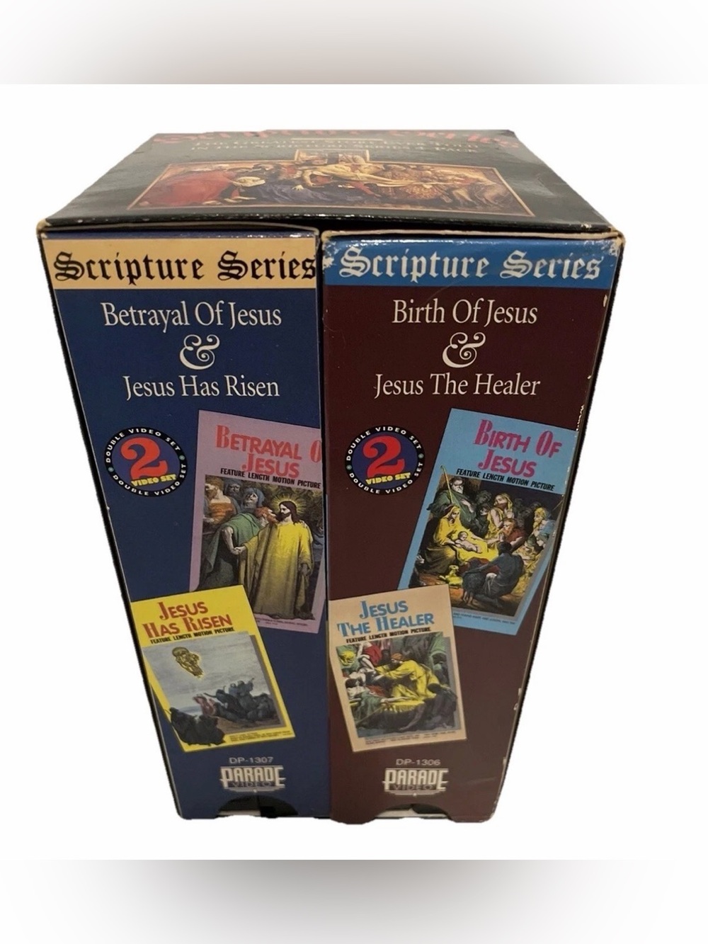 📼 Vintage Scripture Series – The Greatest Story Ever Told 4-Pack VHS Collection
